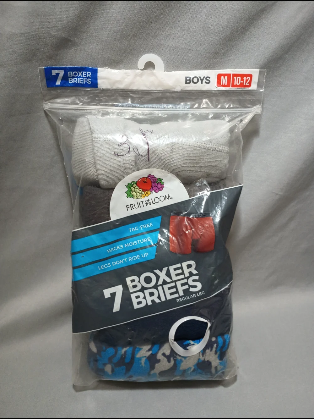 Fruit Of The Loom Boys' Regular Leg Boxer Brief Underwears